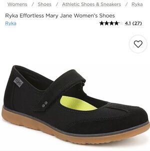 Ryka Effortless Mary Janes, Black, Size 10.  EUC
